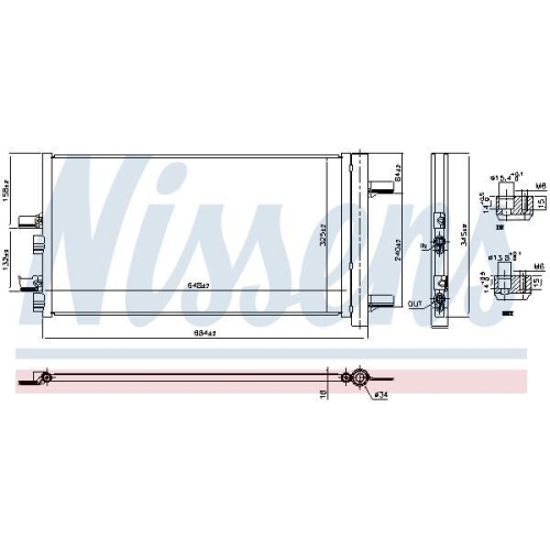 NISSENS Kondensator, Klimaanlage ** FIRST FIT ** 941049
