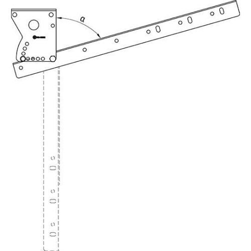 Suer Halter für Seitenanfahrschutz, L 710 mm 380569734