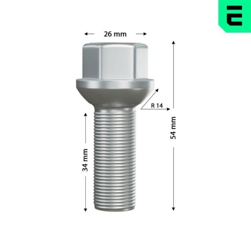 OPTIMAL Radschraube OP-UWB10037-1
