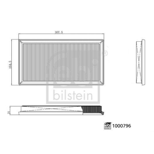 FEBI BILSTEIN Luftfilter 1000796