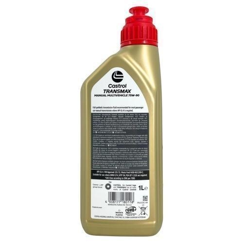 Castrol Transmax Manual Multivehicle 75W-90 MB 235.72 GL-4 Getriebe&ouml;l 4 Liter