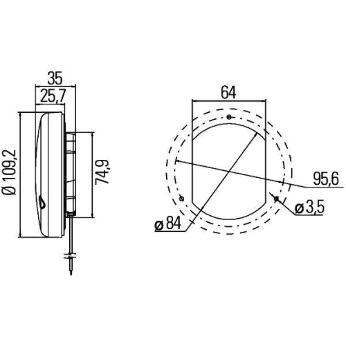 HELLA Blinkleuchte 2BA 959 932-011