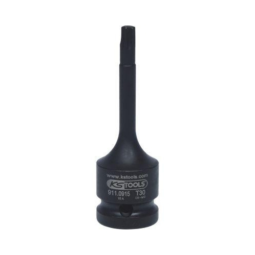 KS Tools 1/2" Kraft-Bit-Stecknuss TX, lang 911.0915, T30