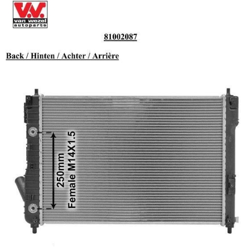 VAN WEZEL K&uuml;hler, Motork&uuml;hlung *** IR PLUS *** 81002087