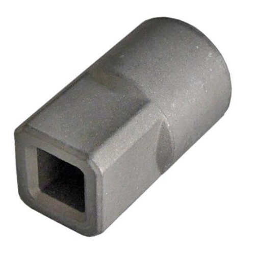 Adapter unten f&uuml;r Alu-Planenspannrohr Durchmesser 27 mm Edelstahl Suer 670025355