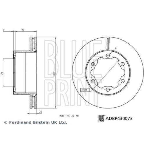 BLUE PRINT Bremsscheibe