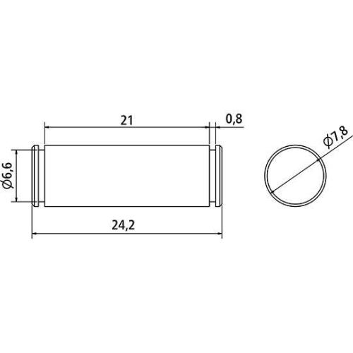 Bolzen Durchmesser 8 &times; 28 mm, f&uuml;r Lagerschuh zur Bordwandhebehilfe 3.0 Suer