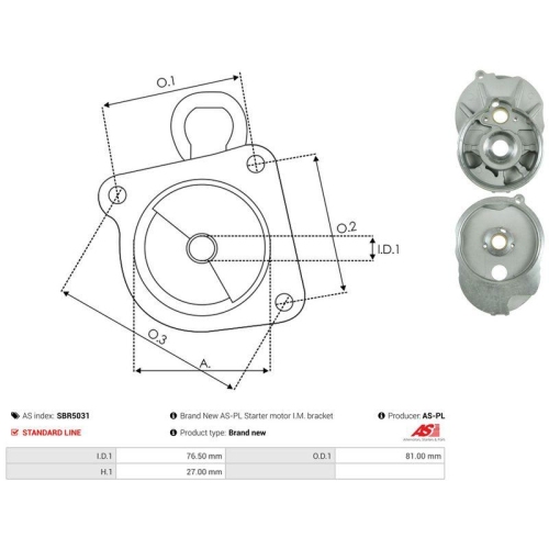 AS-PL Starterdeckel, Vergaser AS SBR5031