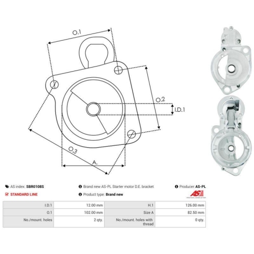 AS-PL Starterdeckel, Vergaser AS SBR0108S