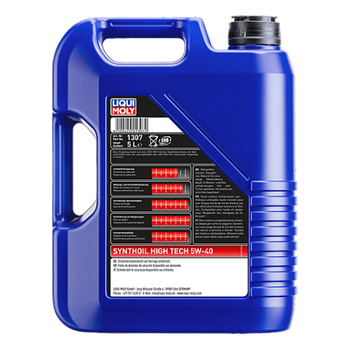Liqui Moly Synthoil High Tech, 5W-40 Motor&ouml;l, 15-Liter 3 Kanister, Art.Nr. 1307