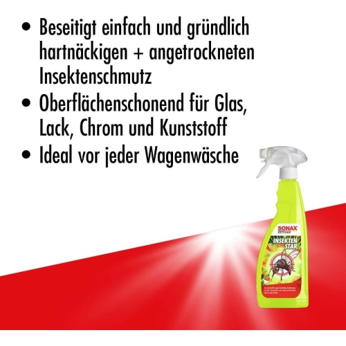 SONAX InsektenStar Insektenentferner Insektenlöser 750 ml 02334000