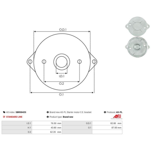 AS-PL Starterdeckel, Vergaser AS SBR5042S