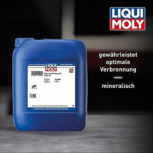 Motor&ouml;l Motoren&ouml;l LIQUI MOLY 1400 Spezial Bulldog-&Ouml;l SAE 30 - 10 Liter Kanister