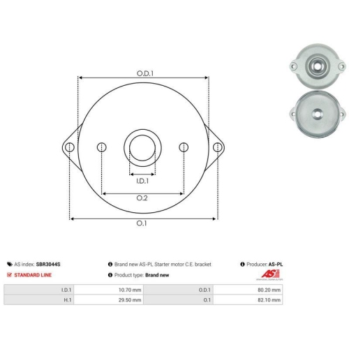 AS-PL Starterdeckel, Vergaser AS SBR3044S