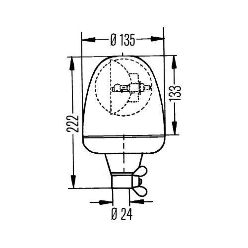 HELLA Rundumkennleuchte Rotaflex 2RL 006 846-111