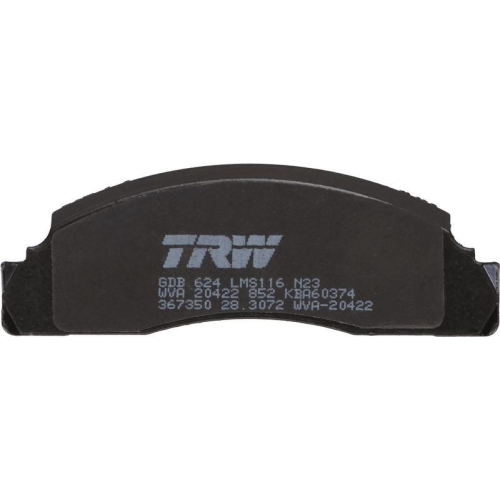 TRW Bremsbelagsatz, Scheibenbremse GDB624