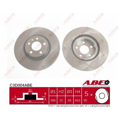 ABE Bremsscheibe C3D004ABE