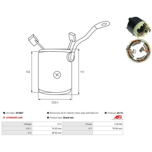 AS-PL Erregerwicklung, Starter AS SF3007