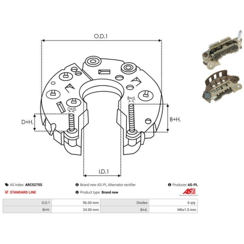 AS-PL Gleichrichter, Generator AS ARC5275S