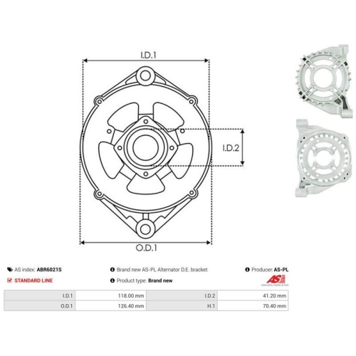 AS-PL Schutzkappe, Generator AS ABR6021S