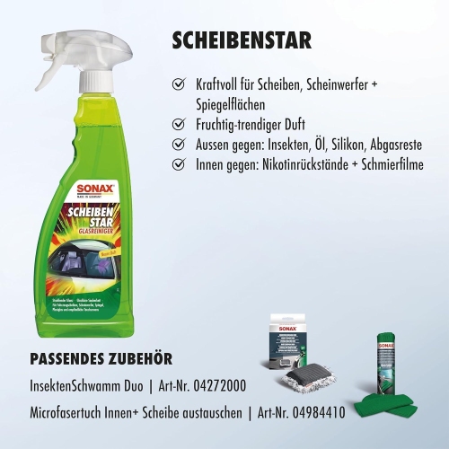 Sonax Scheibenstar Scheibenreiniger 750ml Sprühflasche - 02344000