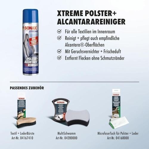 2x SONAX XTREME Polsterreniger + AlcantaraReiniger 400 ml 02063000