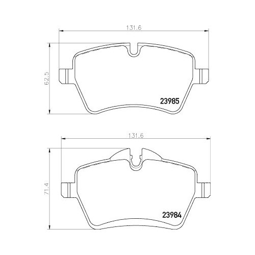 HELLA Bremsbelagsatz, Scheibenbremse 8DB 355 012-341