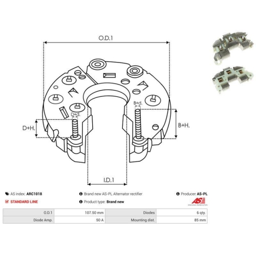 AS-PL Gleichrichter, Generator AS ARC1018