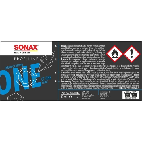 SONAX PROFILINE CeramicCoating CC One Langzeit Lackversiegelung 02678410