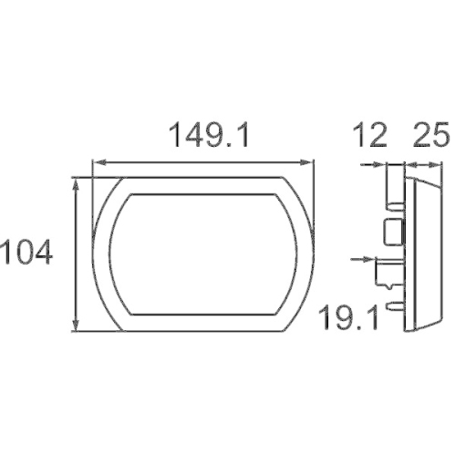 HELLA Heckleuchte SHAPELINE TECH 2NR 013 344-201