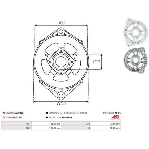 AS-PL Schutzkappe, Generator AS ABR0004