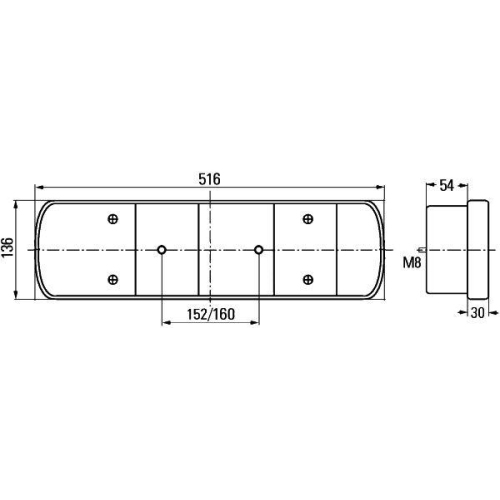 HELLA Heckleuchte 2VP 008 205-031