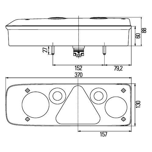 HELLA Heckleuchte 2VP 340 942-001