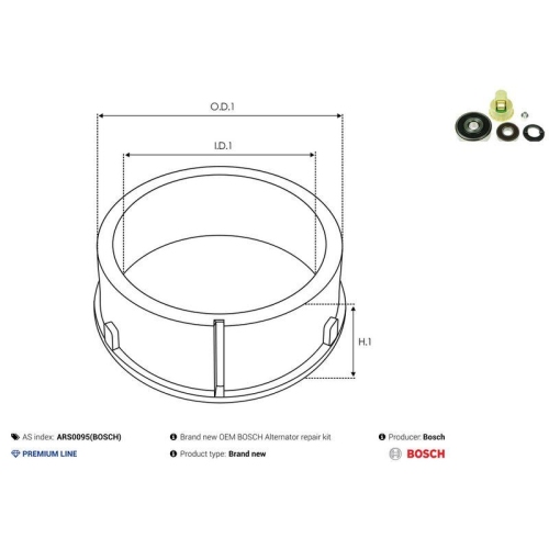 AS-PL Lager Bosch ARS0095(BOSCH)