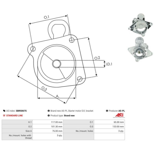 AS-PL Starterdeckel, Vergaser AS SBR5067S