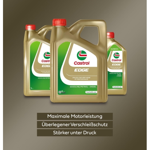 Motoröl Castrol Edge 5W-40 VW 505 Renault Opel MB 229 Ford Fiat ACEA C3 5 Liter