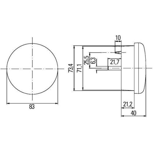 HELLA Warnleuchte 2XD 959 011-021