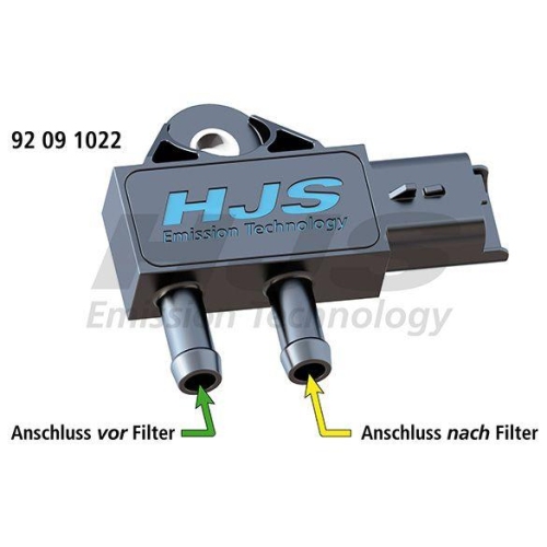 HJS Sensor, Abgasdruck Original Ersatzteil 92 09 1022
