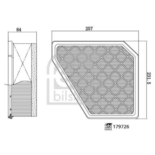 FEBI BILSTEIN Luftfilter 179726
