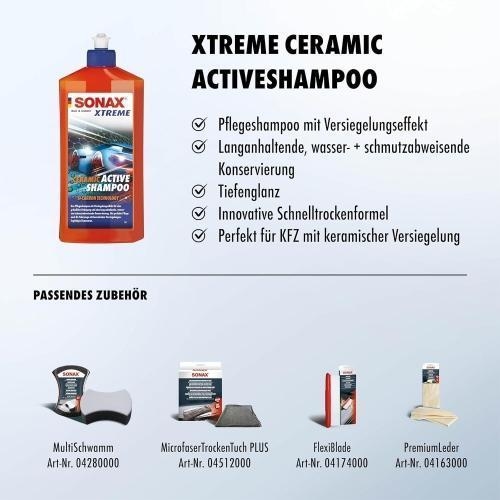 2x SONAX XTREME Ceramic Active Auto-Shampoo 500 ml 02592000