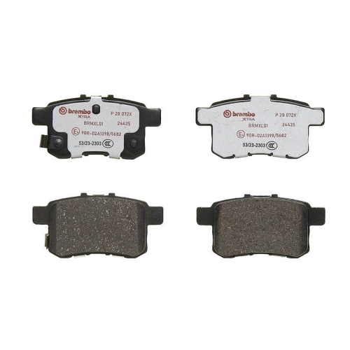 BREMBO Bremsbelagsatz, Scheibenbremse XTRA LINE P 28 072X