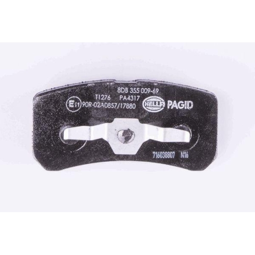 HELLA Bremsbelagsatz, Scheibenbremse 8DB 355 009-691