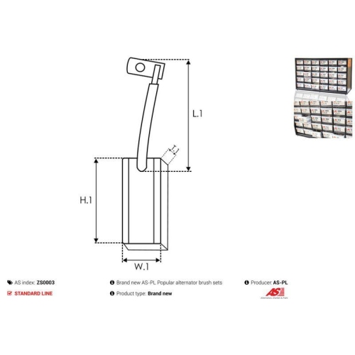 AS-PL Kohleb&uuml;rste, Generator AS ZS0003