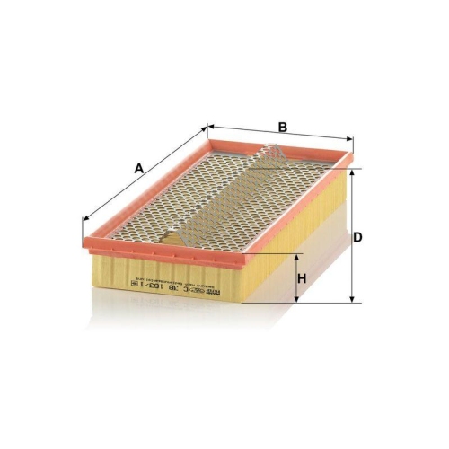 MANN-FILTER Luftfilter C 38 163/1