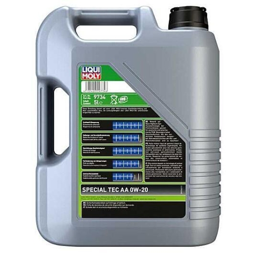 LIQUI MOLY Special Tec AA 0W-20 Motor-Öl, Motorenöl Leichtlauf 9734 - 15 Liter