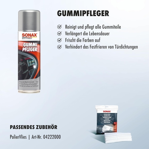 SONAX GummiPfleger Dichtungen Reifen Innenraum Pflege 300ml