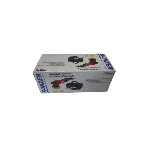 Kunzer Exzenterpoliermaschine mit Klettteller Ø 125 mm mit Zubehör 7PME15