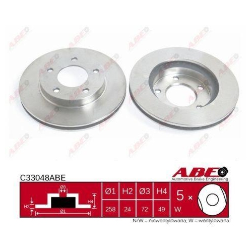 ABE Bremsscheibe C33048ABE