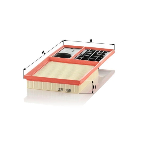MANN-FILTER Luftfilter C 3880