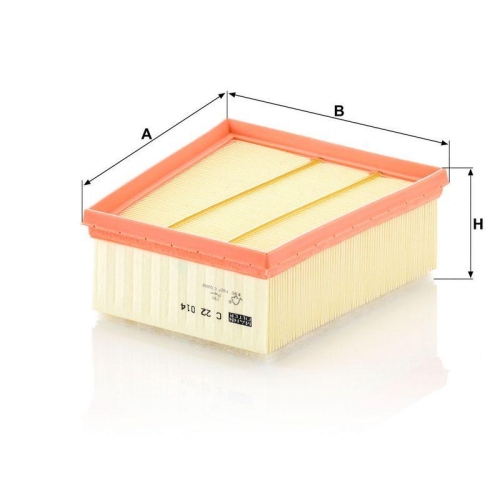 MANN-FILTER Luftfilter C 22 014
